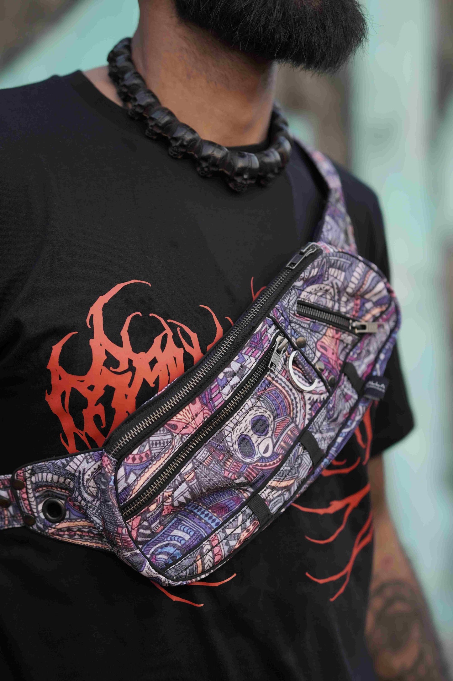 DORSET | Unisex Umhängetaschen | Rave Festival Sling Azteken Tasche