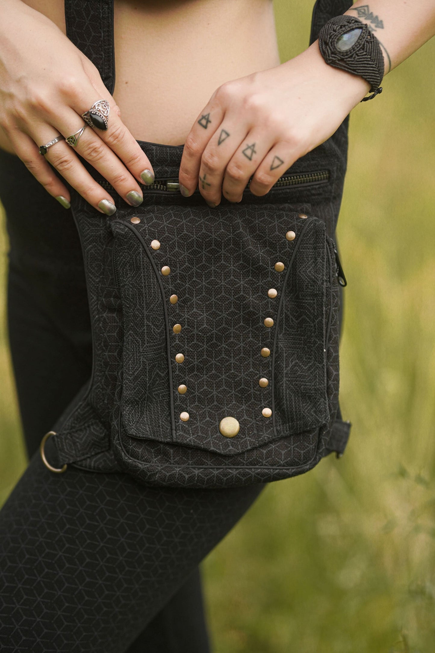 Armor Bag - Abstract Codex Screen Printed Shoulder Bag