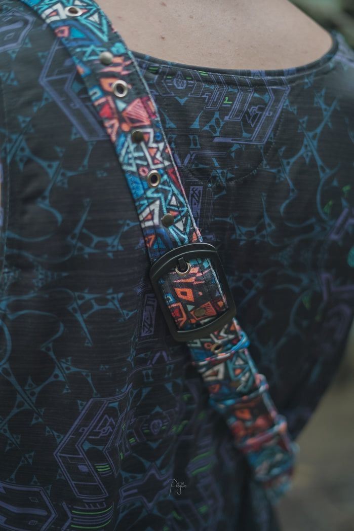 TANGENT DREAMS| Unisex Crossbody Bags | Raver Festival Sling Aztec Tasche