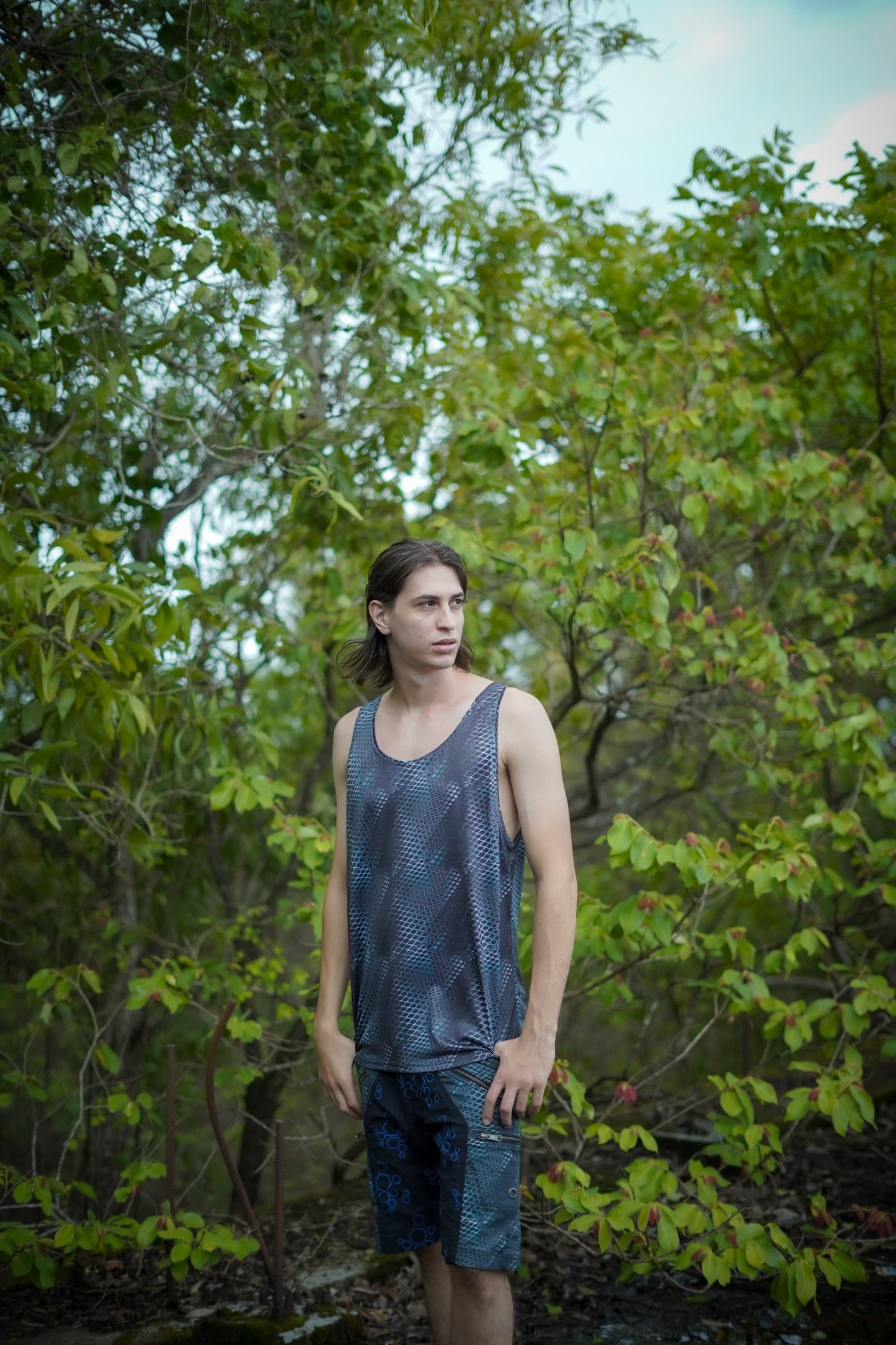 PYTHON VORTEX | Psychedelische Tank-T-Shirts für Herren