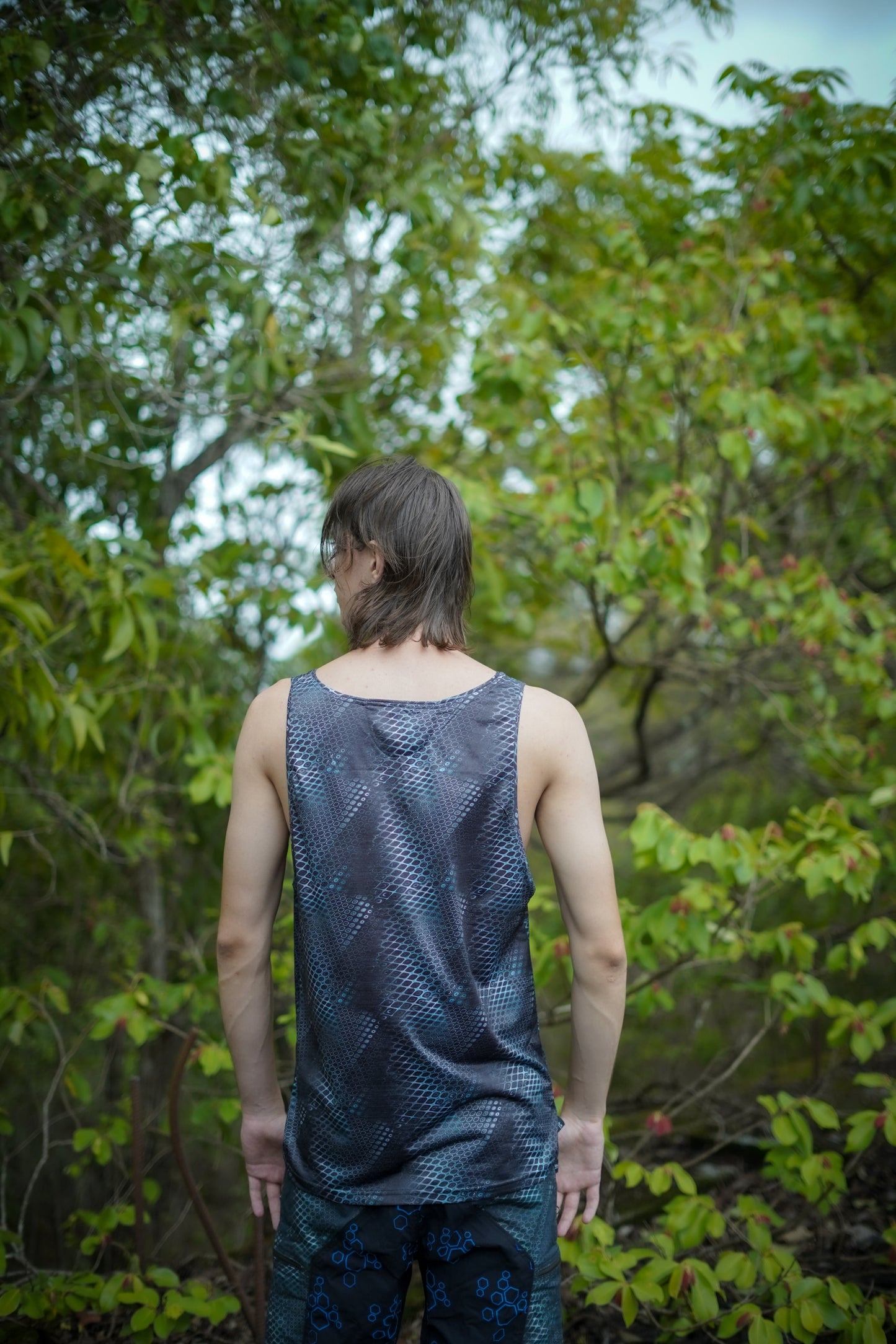 PYTHON VORTEX | Psychedelische Tank-T-Shirts für Herren