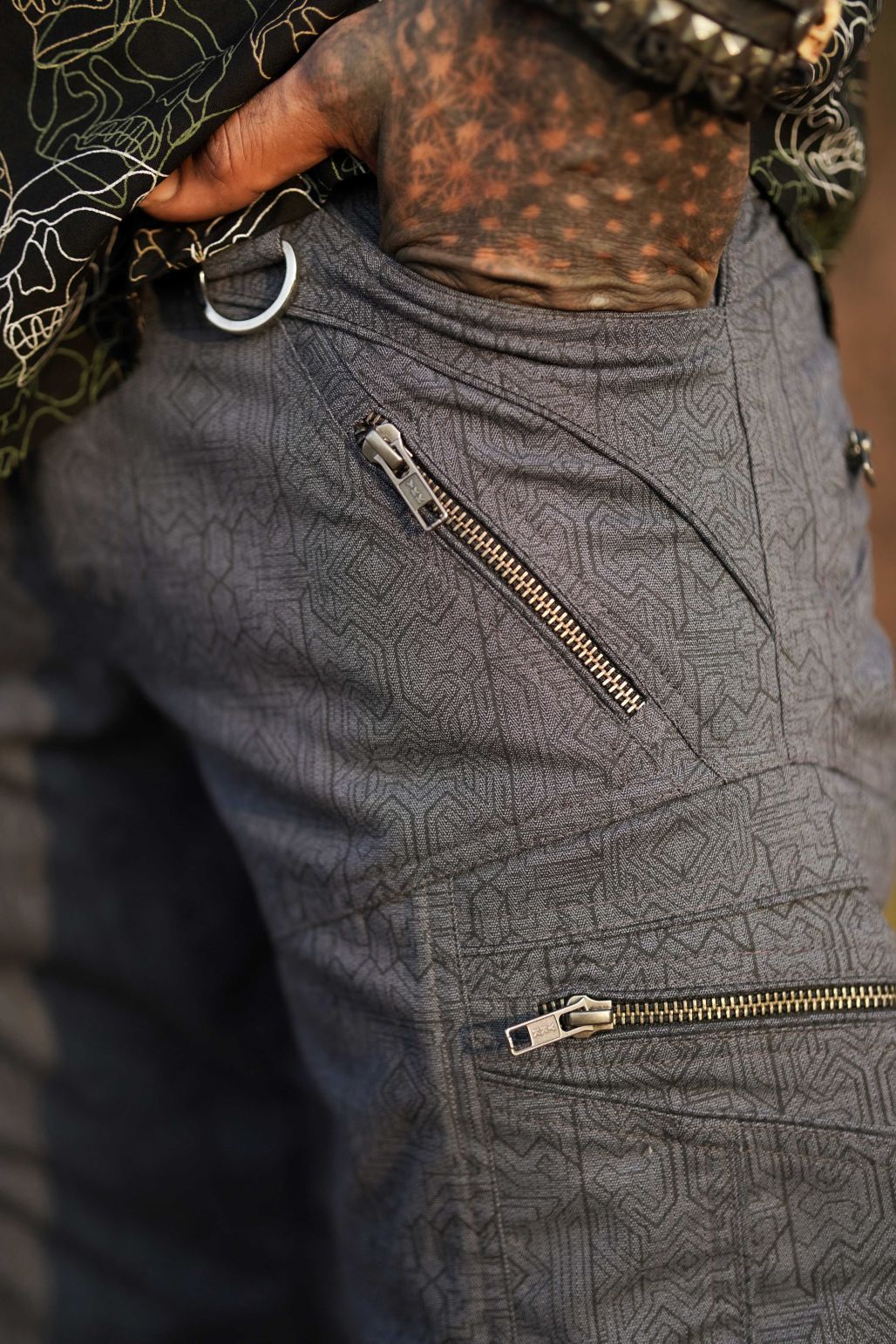MAGMA CODEX – LA Hose in Blau | Cargo-Hose für Herren für Partys