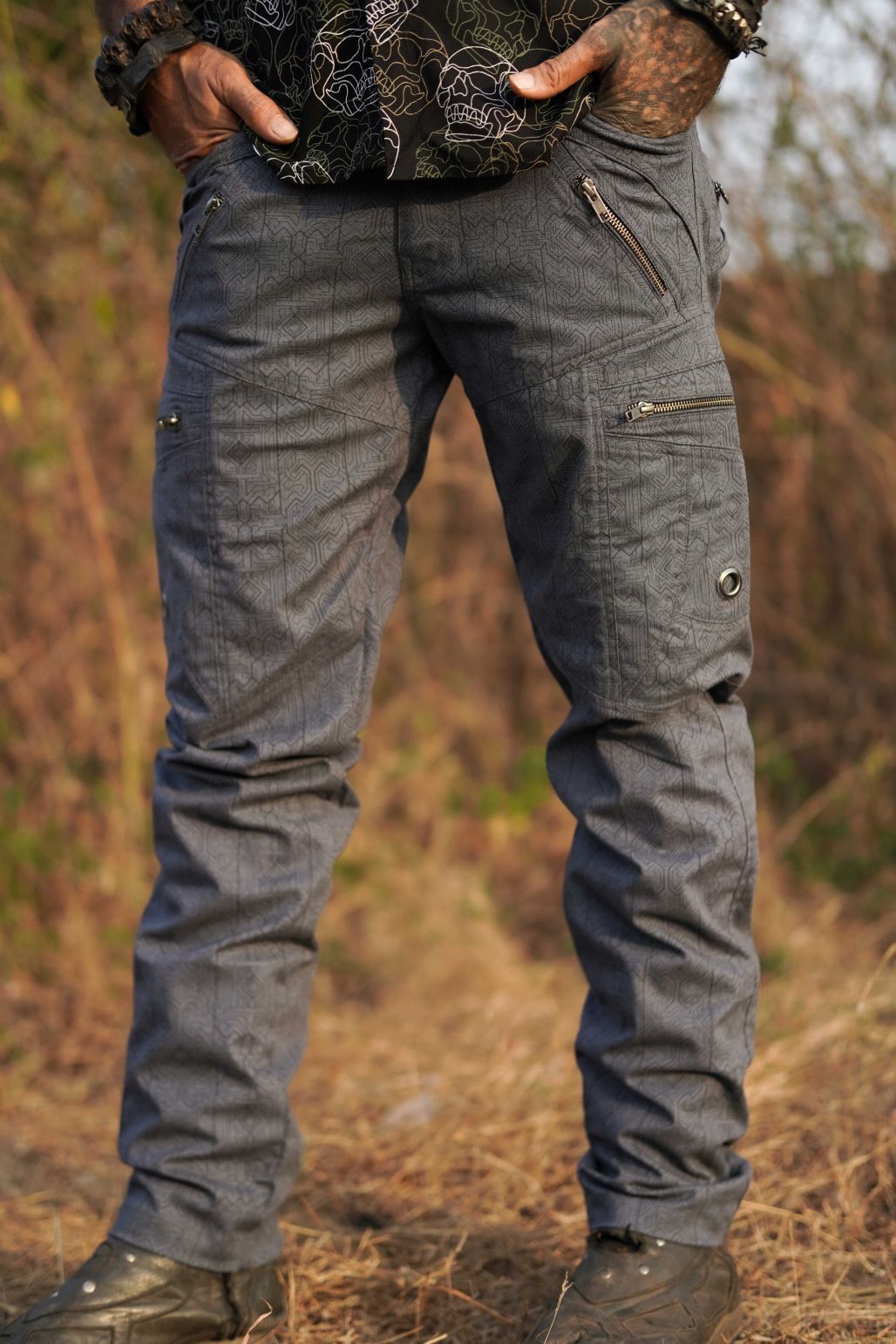 MAGMA CODEX – LA Hose in Blau | Cargo-Hose für Herren für Partys