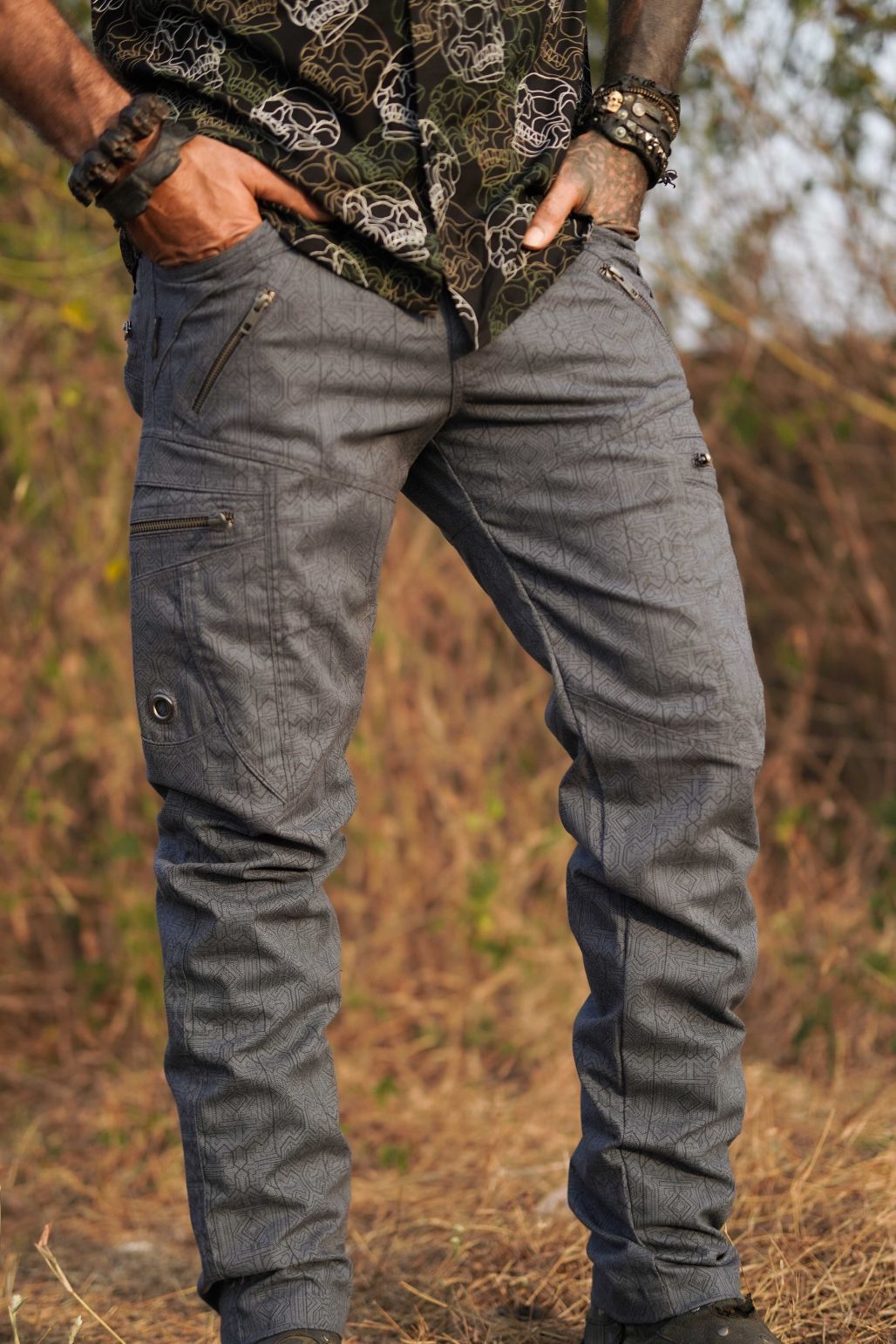 MAGMA CODEX – LA Hose in Blau | Cargo-Hose für Herren für Partys