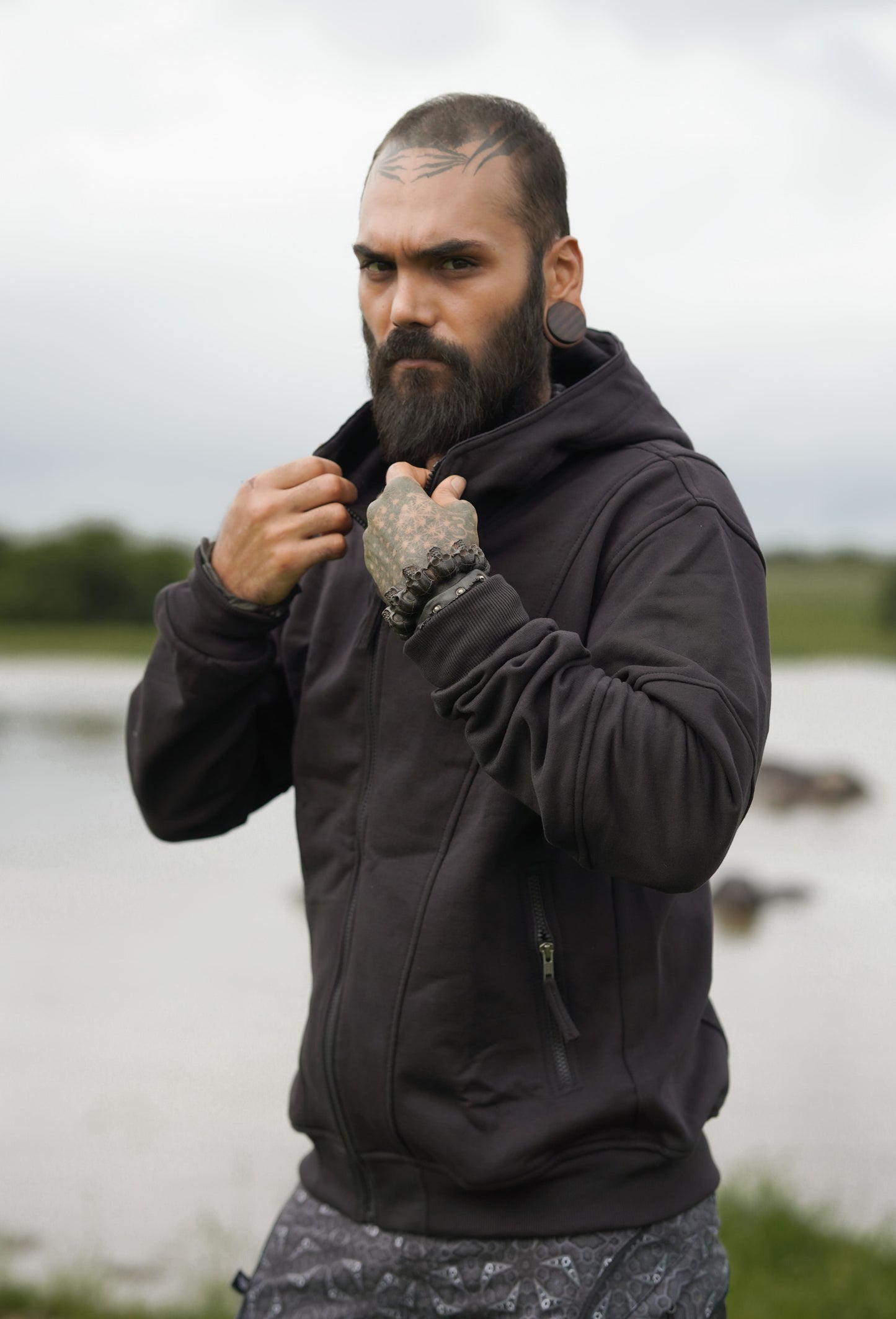 PIRATE'S GOSPEL Edition | Cotton Fleece Black Hoodies for Men Skull Print