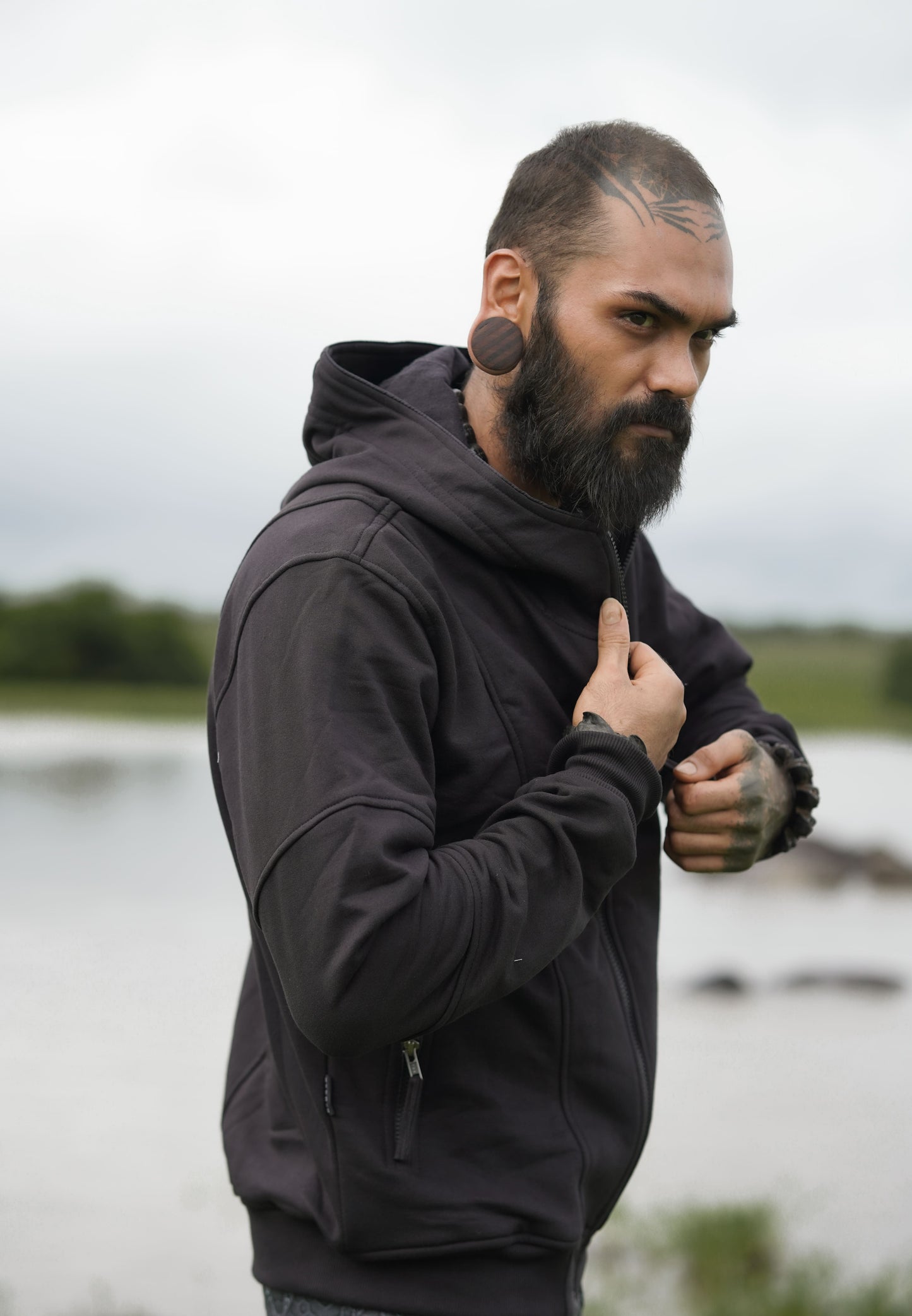 PIRATE'S GOSPEL Edition | Cotton Fleece Black Hoodies for Men Skull Print