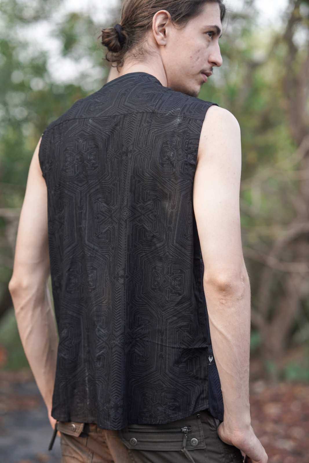 METANOIA Cyber Art Wear Viscose ärmelloses Shirt