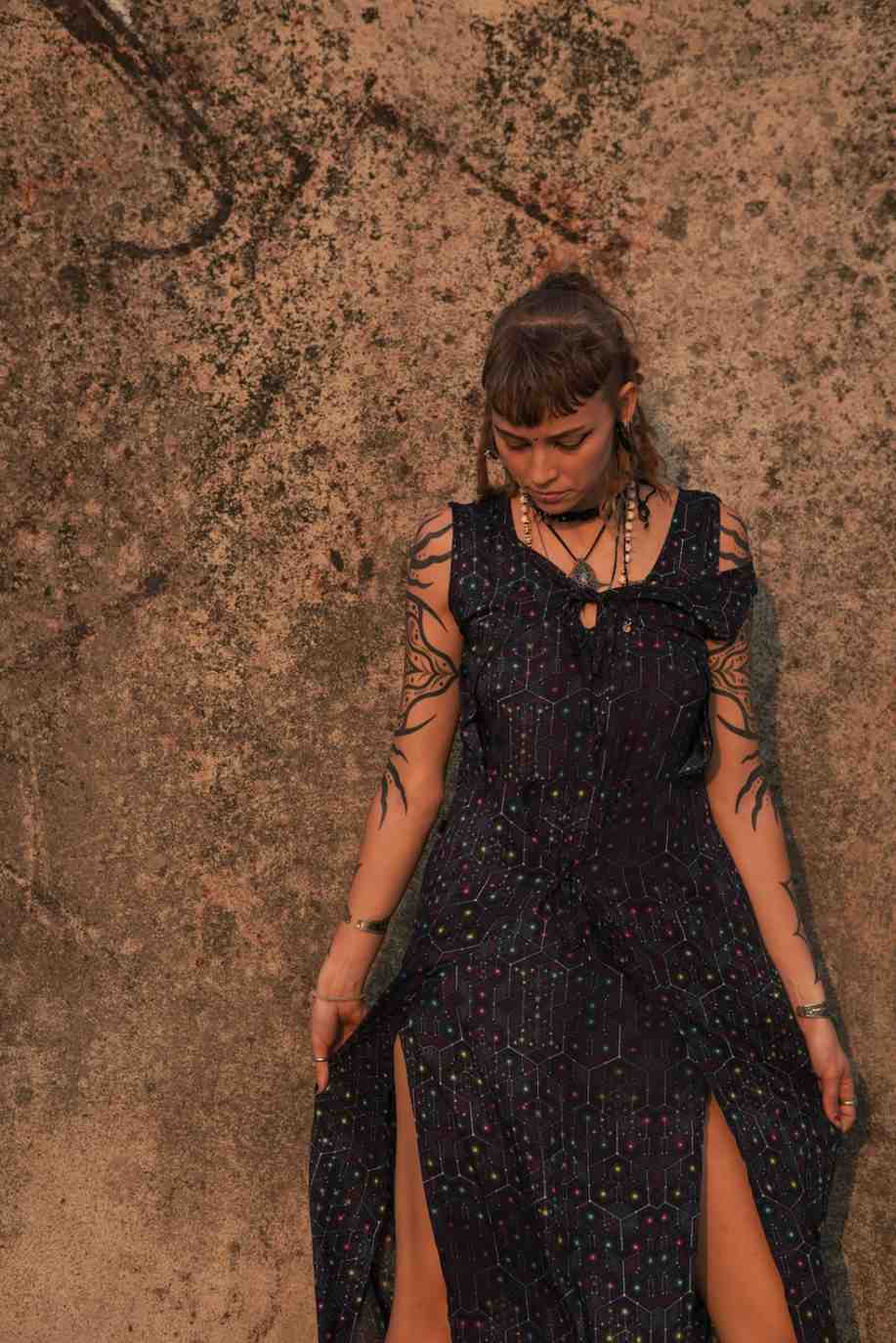 Neurosomatic Circuit Boho Feenkleid - Bambus Damenkleid