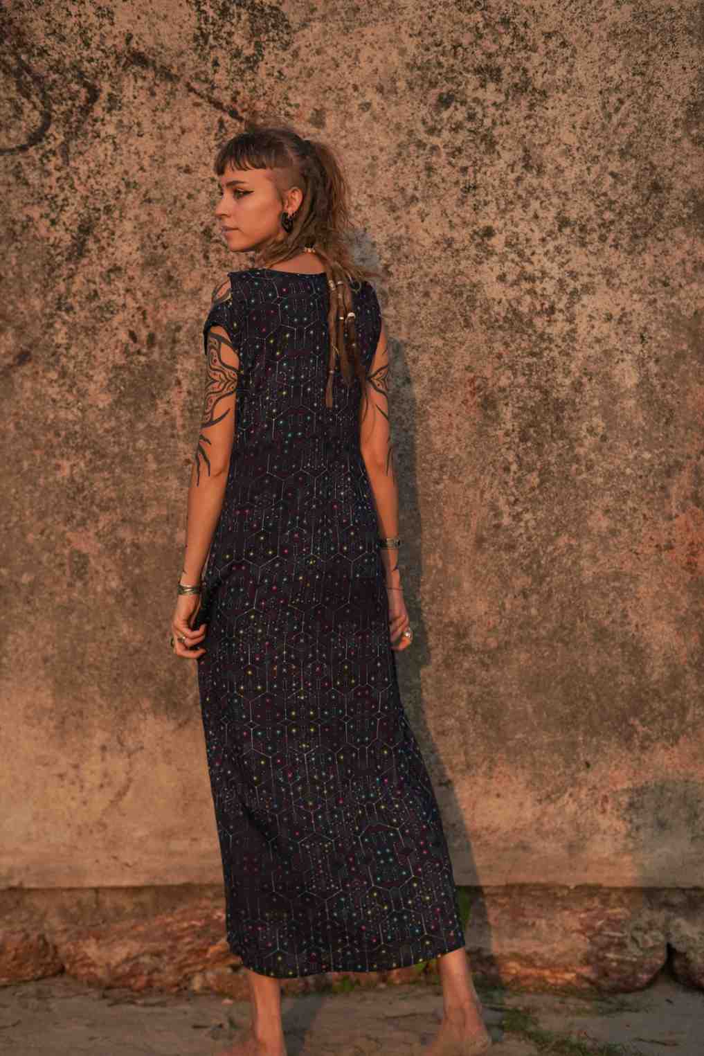 Neurosomatic Circuit Boho Feenkleid - Bambus Damenkleid