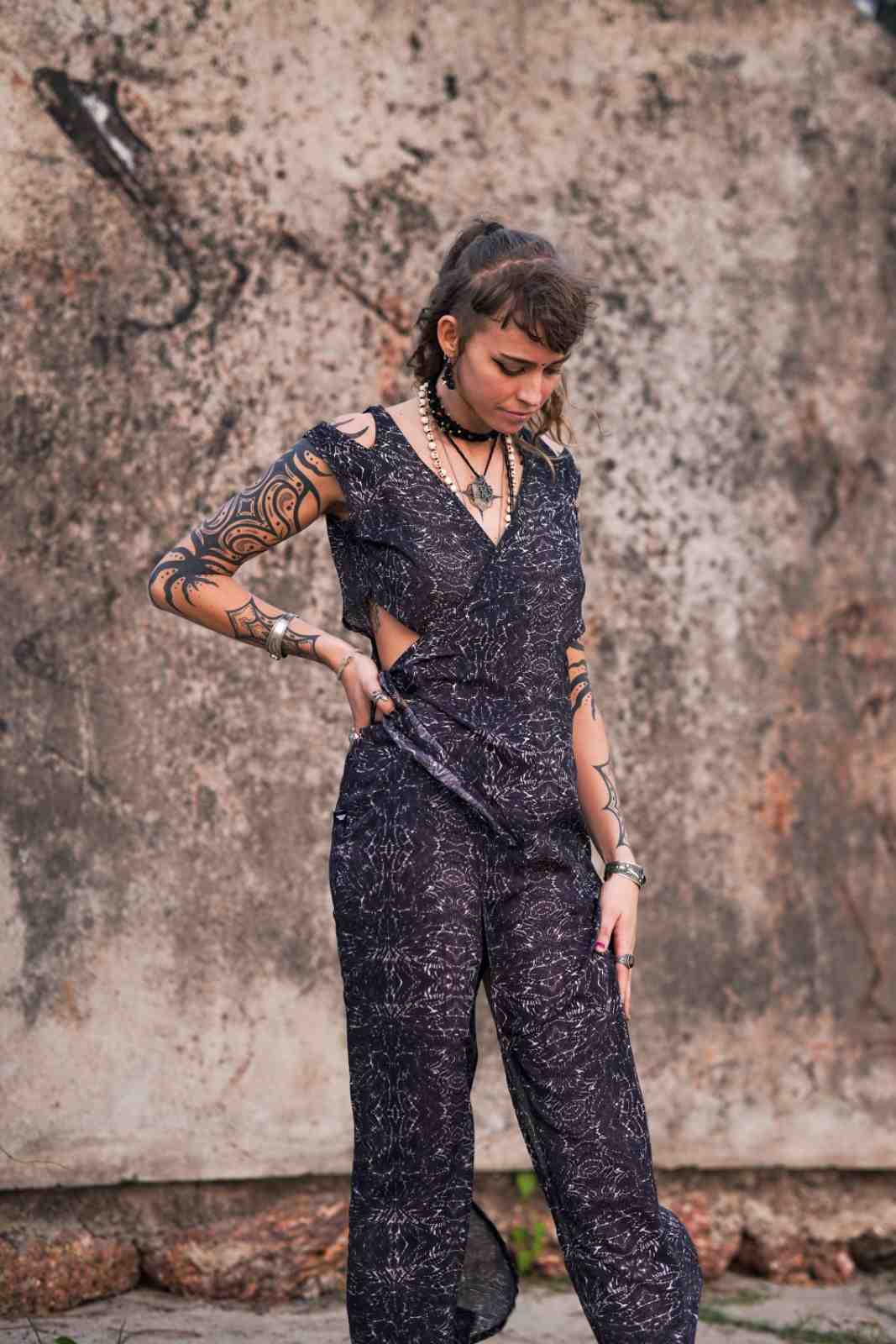 After-burn v2 Qi Pao Kleid - Damen Bohemian Kleid