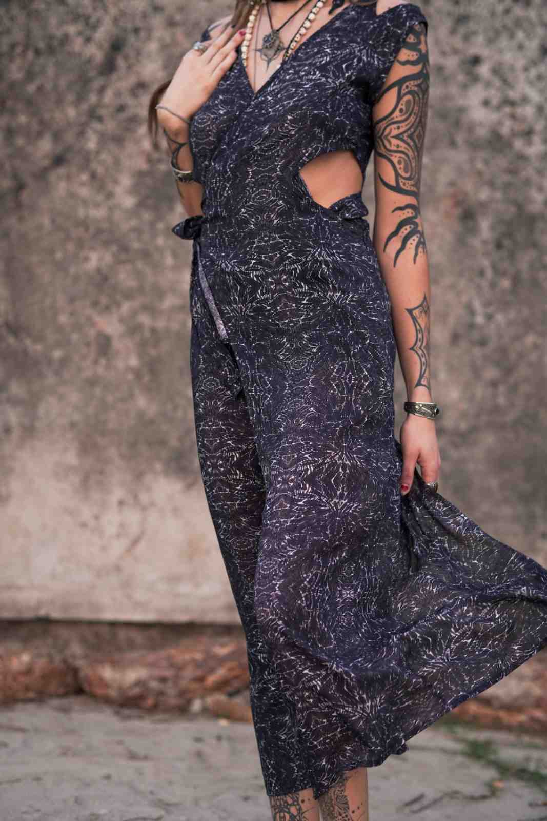 After-burn v2 Qi Pao Kleid - Damen Bohemian Kleid