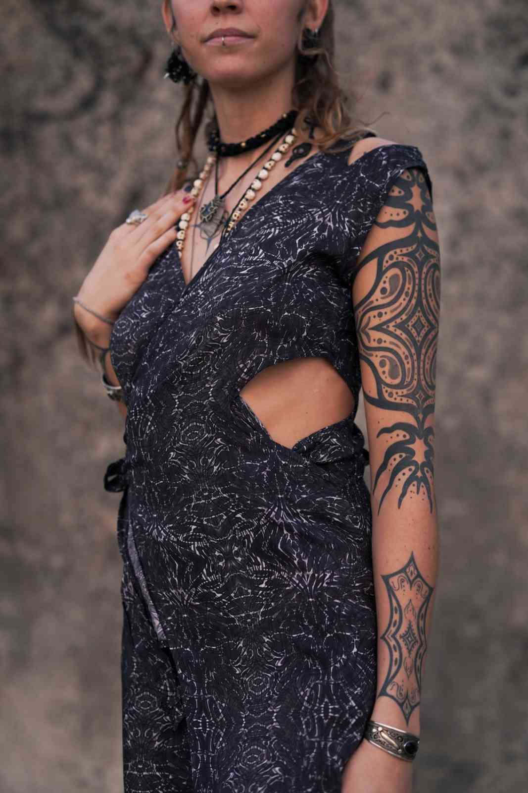After-burn v2 Qi Pao Kleid - Damen Bohemian Kleid