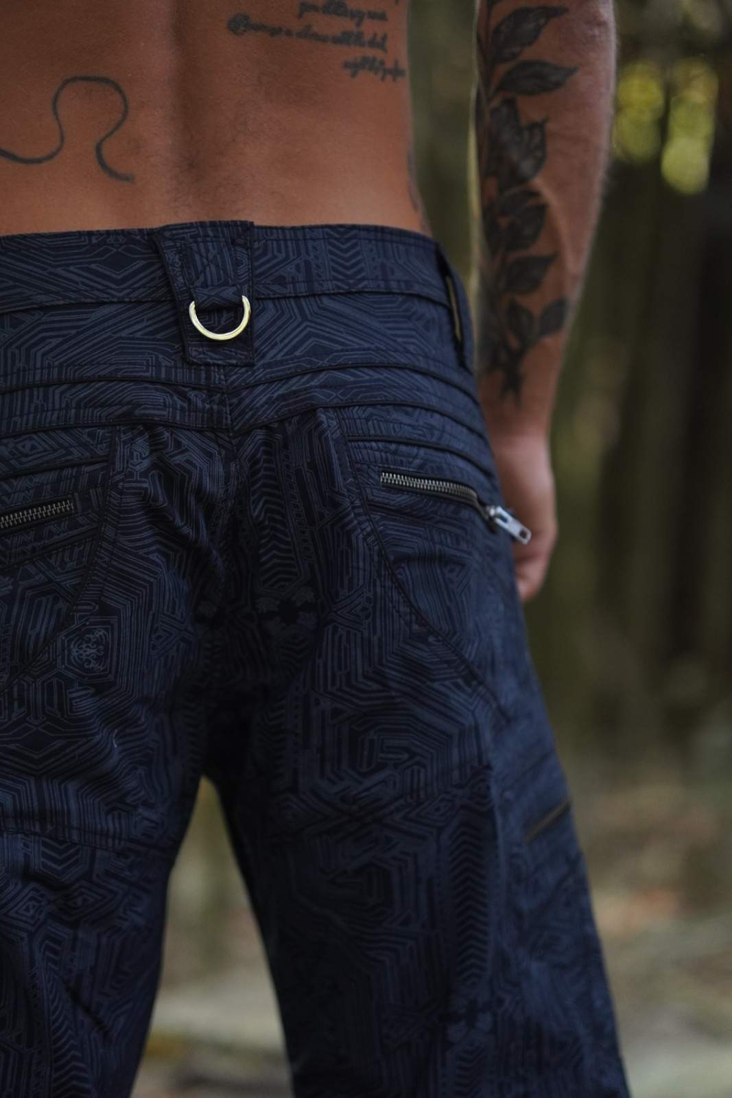 LA Metanoia 3/4 Cargo Short – Indigo Blue Herren Art Wear Shorts
