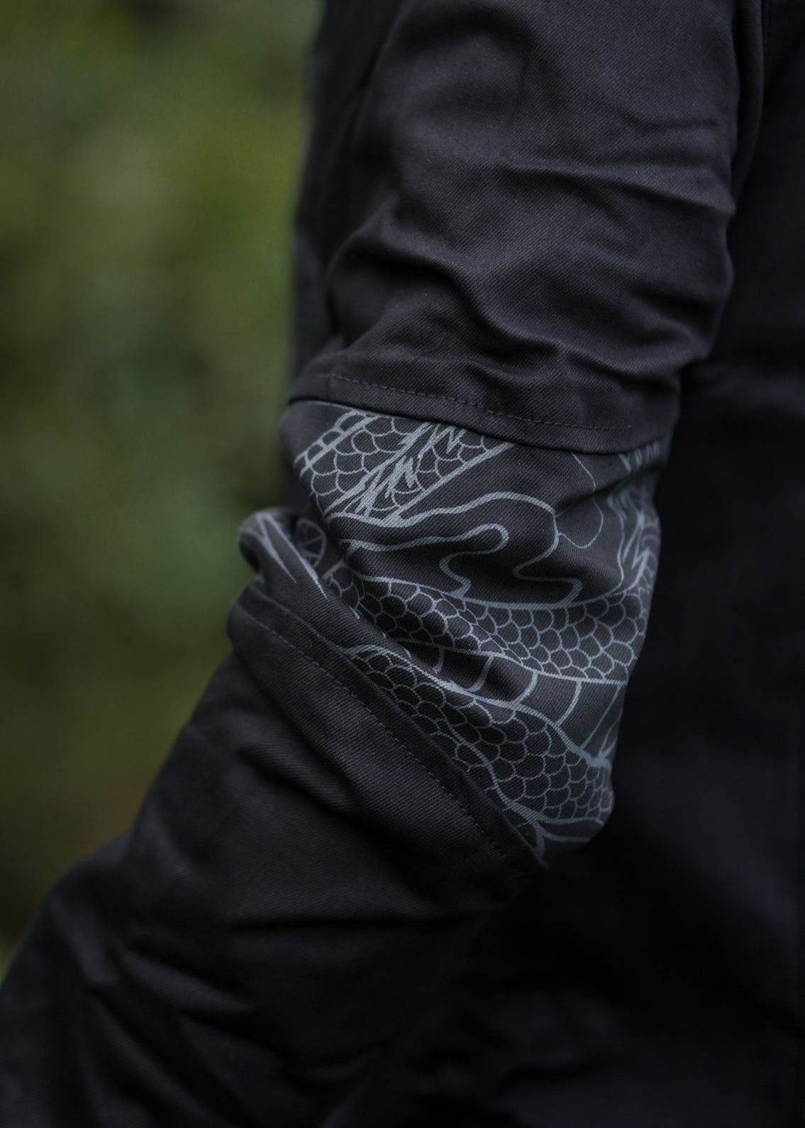 VANTA DRAGON – Festival-Jacke aus schwerer Baumwolle für Herren | Psychedelische Kapuzenjacke